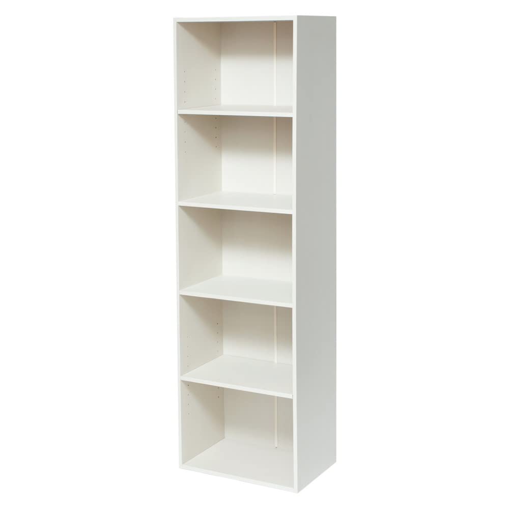 Amazon｜コーナン オリジナル 5段カラーボックス可動棚 WWH ウッド